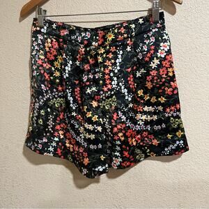 ATM Anthony Thomas Melillo luxe satin floral high rise shorts